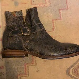 Bed Stu Black Becca Booties